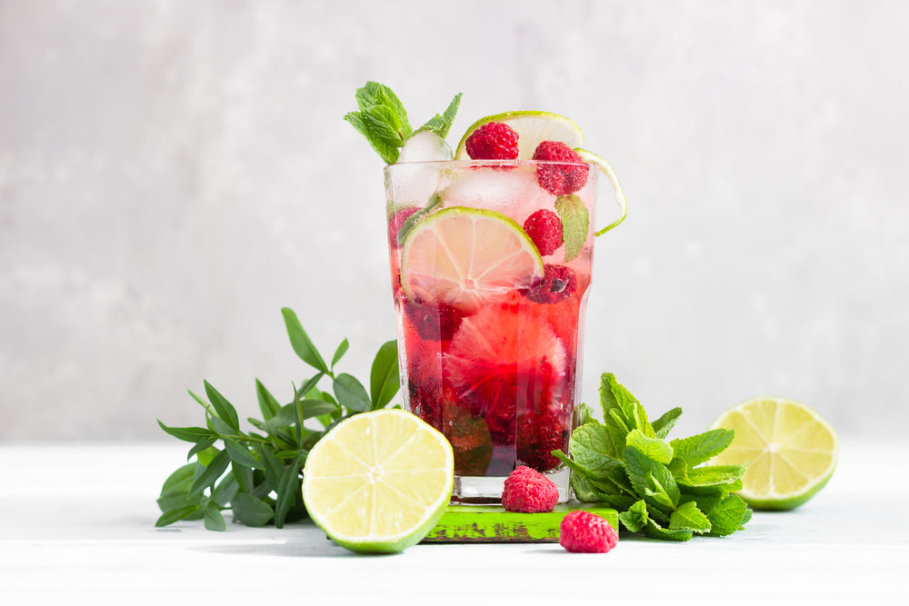 Himbeer-Mojito alkoholfrei