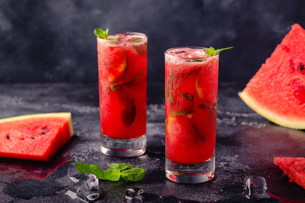 alkohofreie cocktails mit wassermelone