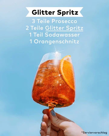 Glitter-Spritz-alkoholfreier-aperol