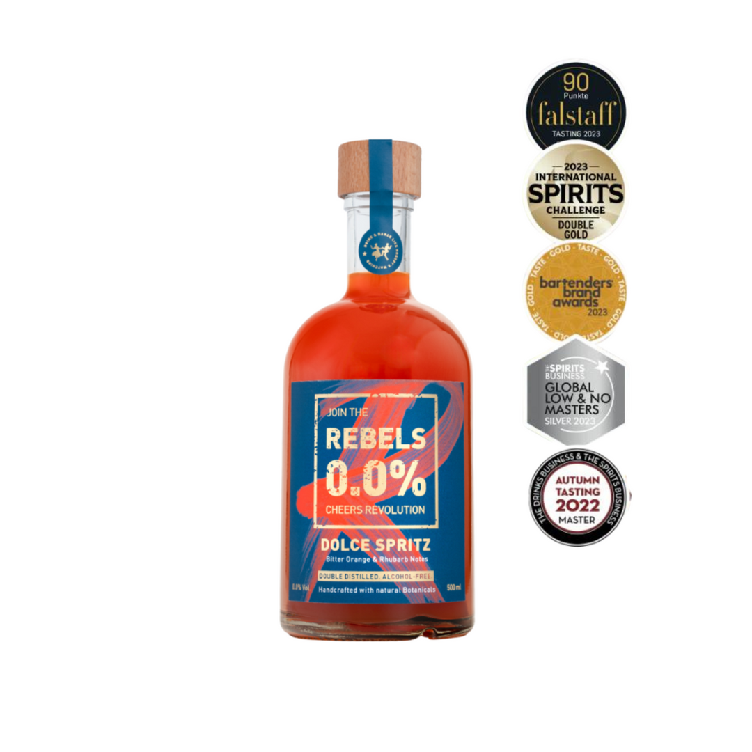 REBELS 0.0% - Dolce Spritz alkoholfreier Aperol - 500 ml