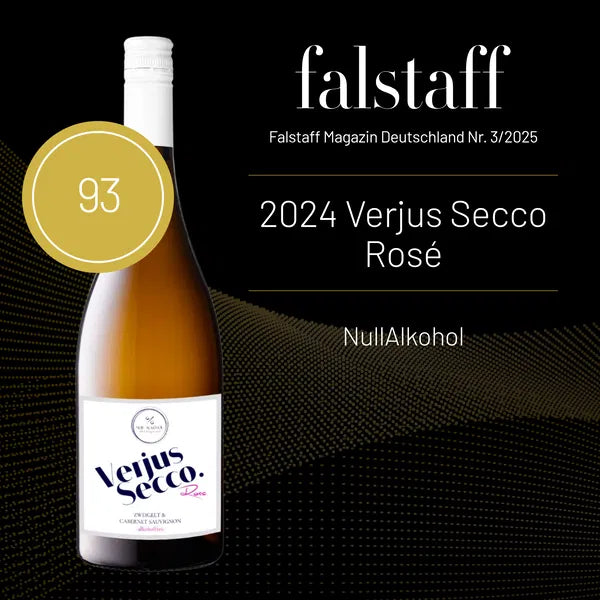 NULL ALKOHOL - Verjus Secco Rosé (0.0%) 2024 - prickelnde Rosé-Cuveé