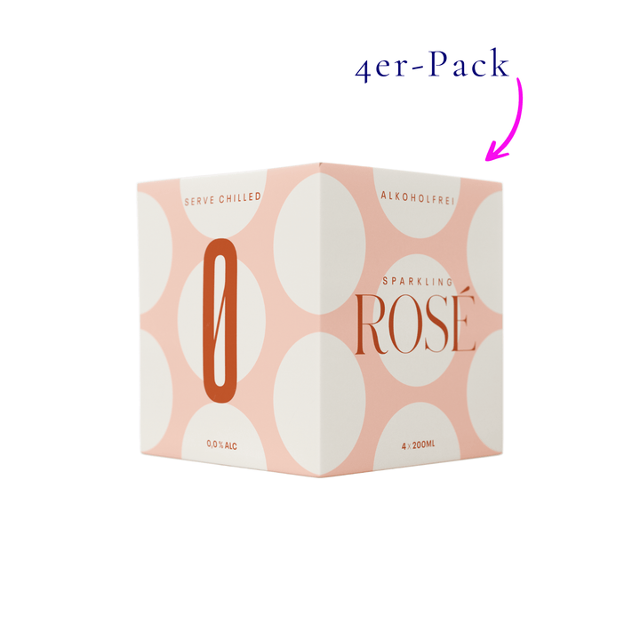 KOLONNE NULL - 4er Box Dose - alkoholfreier Sparkling Rosé